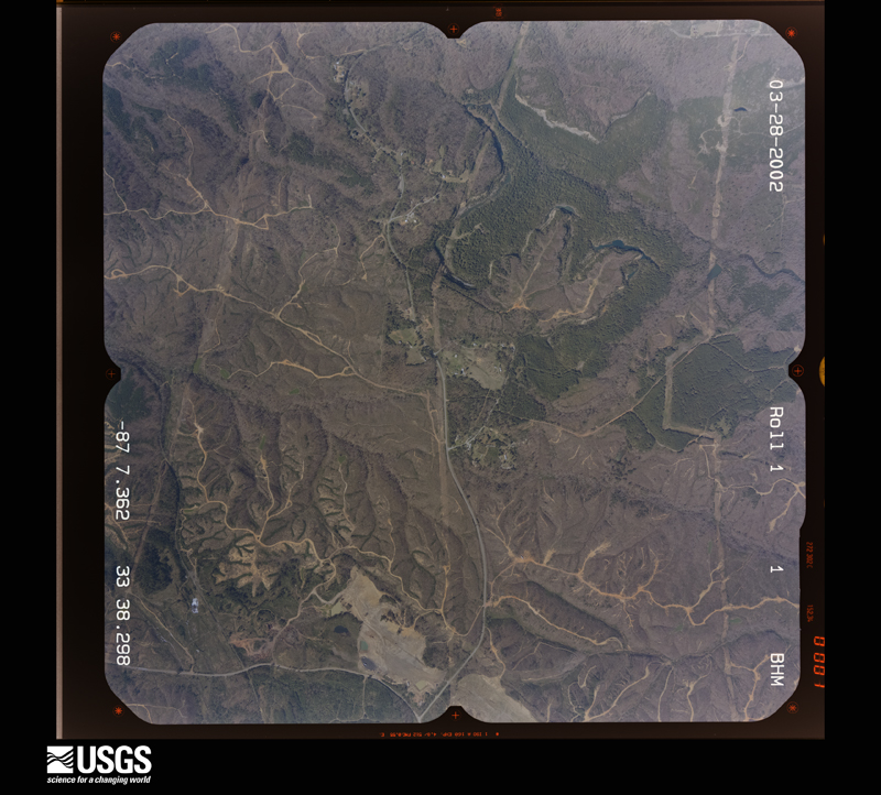 U.S. Geological Survey aerial photograph, 2002-03-28, scale 1:15000
