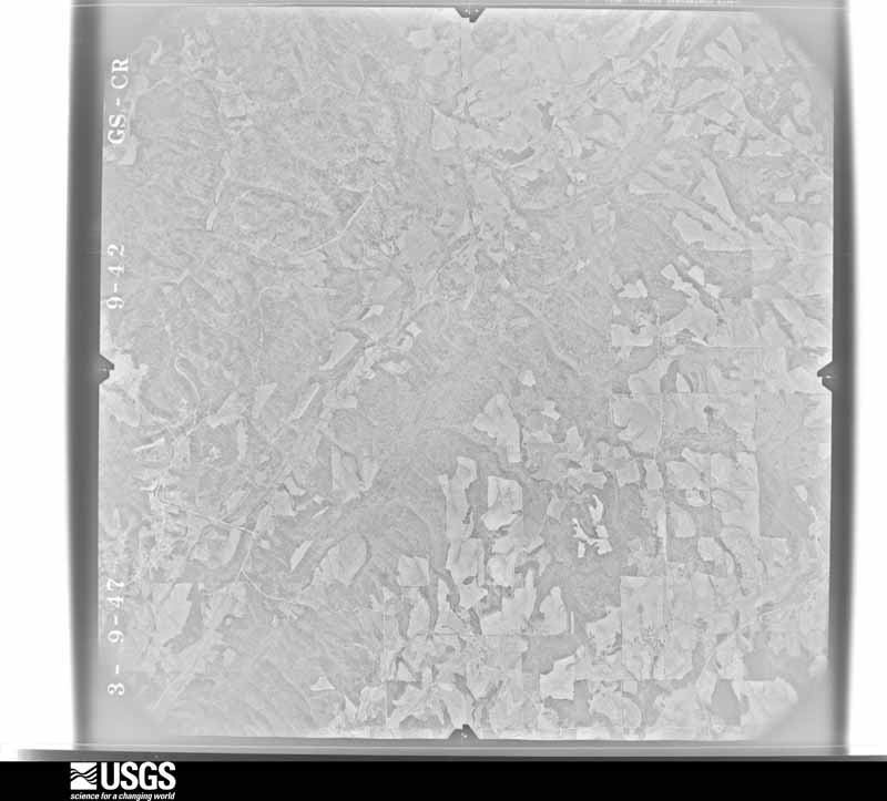 U.S. Geological Survey aerial photograph, 1947-03-09, scale 1:27200