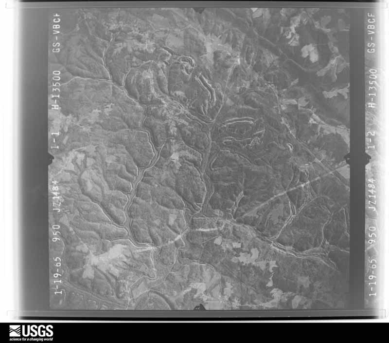 U.S. Geological Survey aerial photograph, 1965-01-19, scale 1:27000