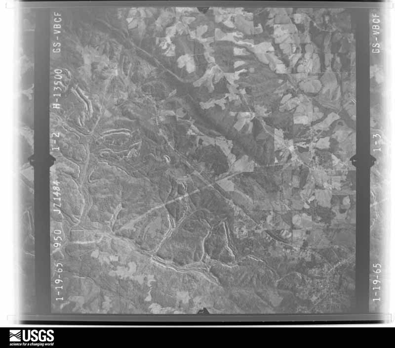 U.S. Geological Survey aerial photograph, 1965-01-19, scale 1:27000