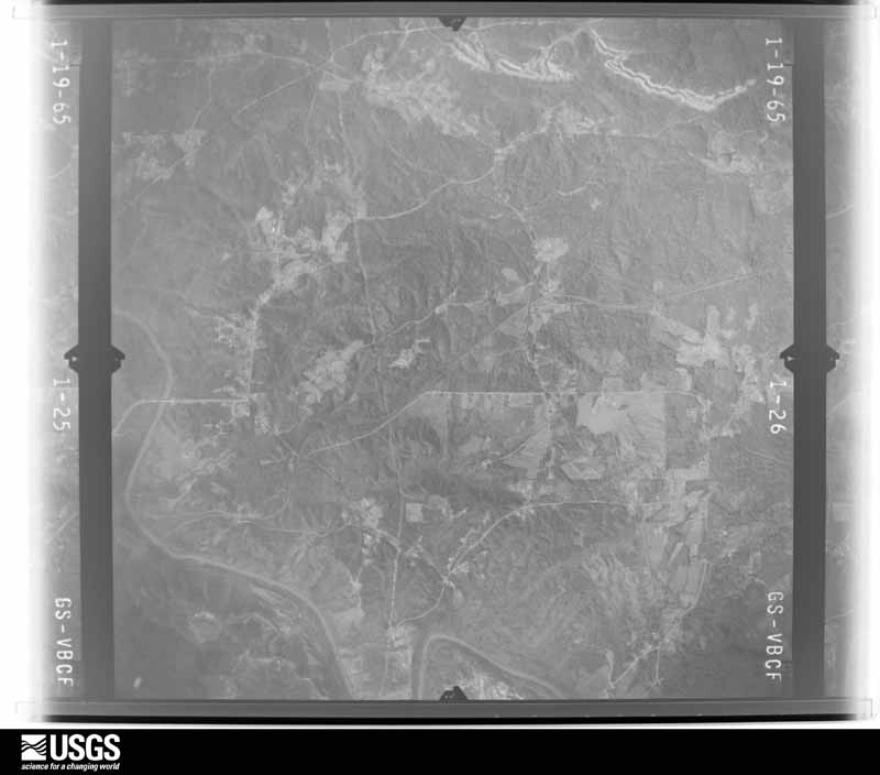 U.S. Geological Survey aerial photograph, 1965-01-19, scale 1:27000