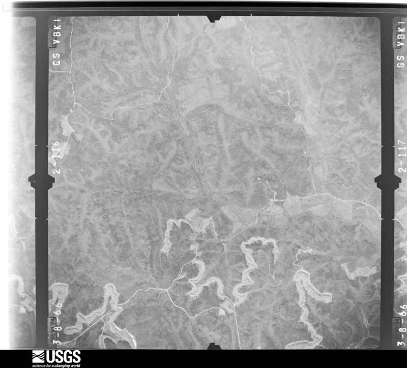 U.S. Geological Survey aerial photograph, 1966-03-08, scale 1:24000