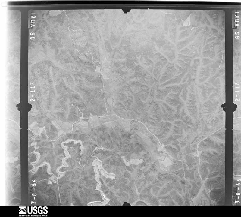 U.S. Geological Survey aerial photograph, 1966-03-08, scale 1:24000