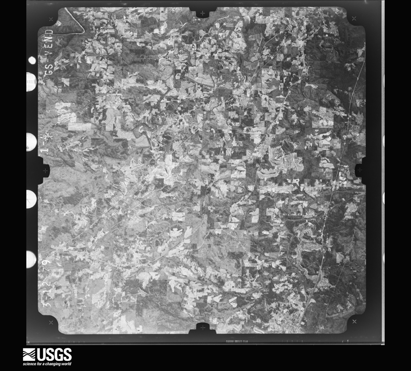 U.S. Geological Survey aerial photograph, 1979-03-12, scale 1:80000