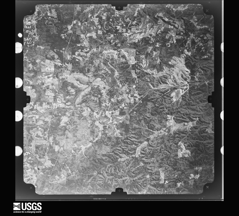 U.S. Geological Survey aerial photograph, 1979-03-12, scale 1:80000