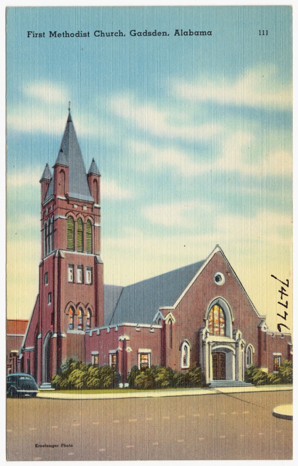 First Methodist Church, Gadsden, Alabama, Boston Public Library - undated