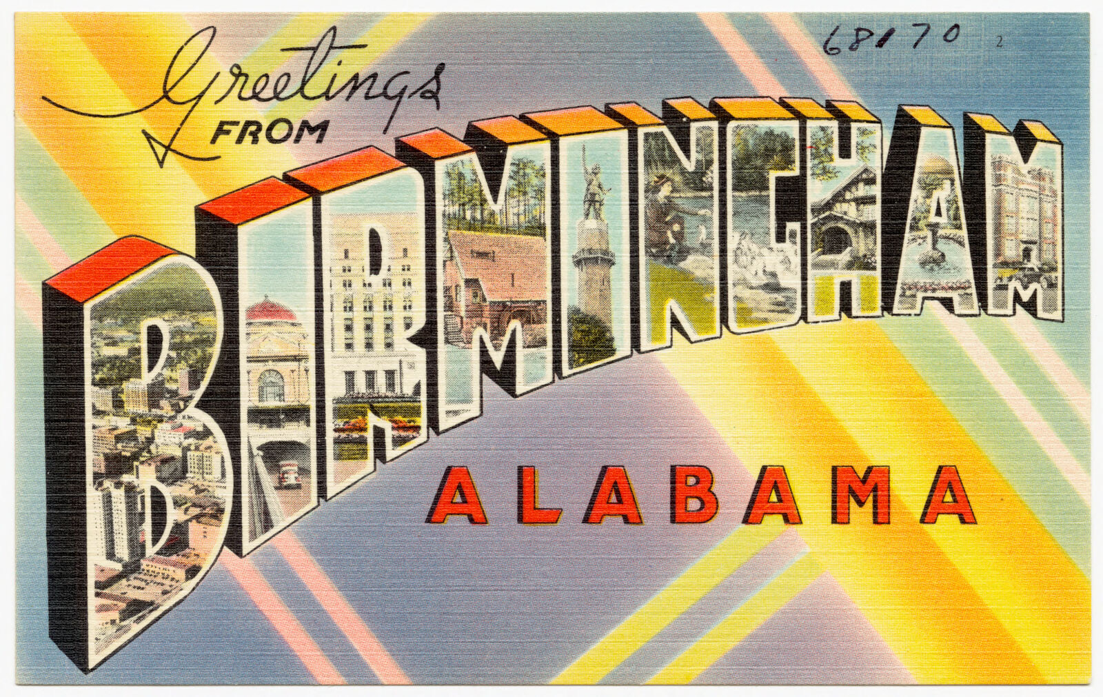 Greetings from Birmingham, Alabama, Boston Public Library - undated