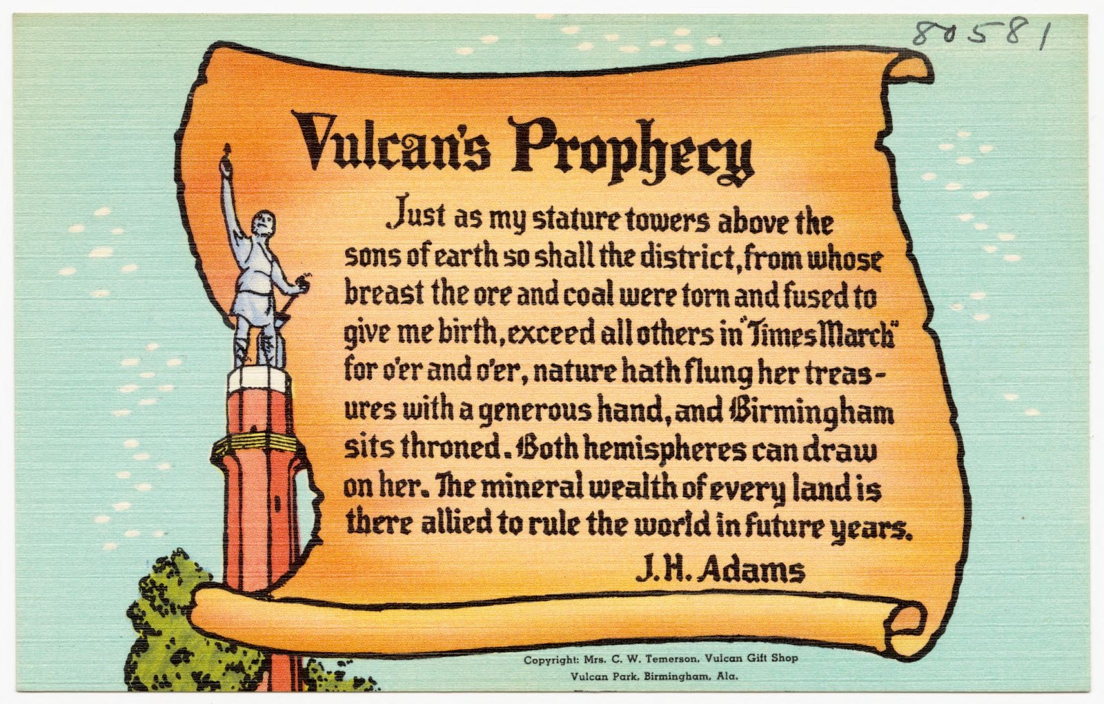 Vulcan's Prophecy, Boston Public Library - undated