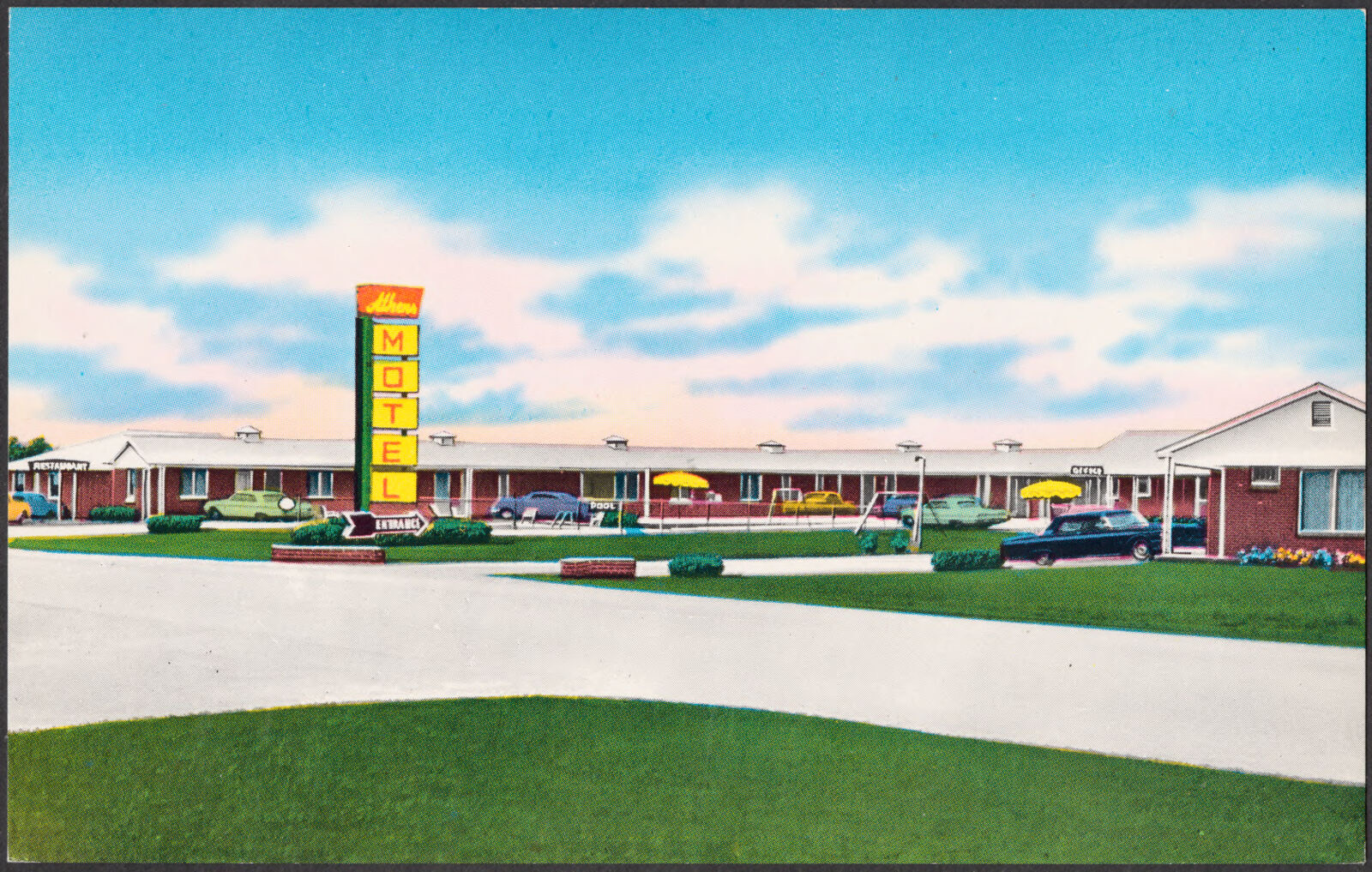 Athens Motel, Jct. Highway 31-72, Athens, Alabama, Boston Public Library - undated