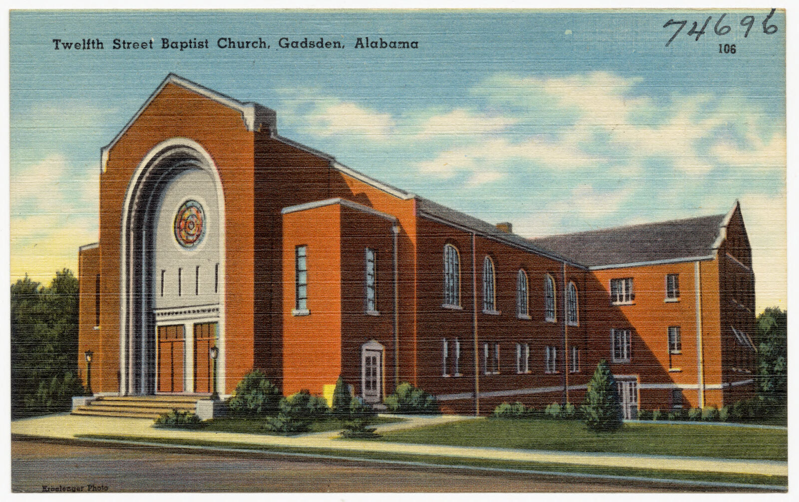 Twelfth Street Baptist Church, Gadsden, Alabama, Boston Public Library - undated