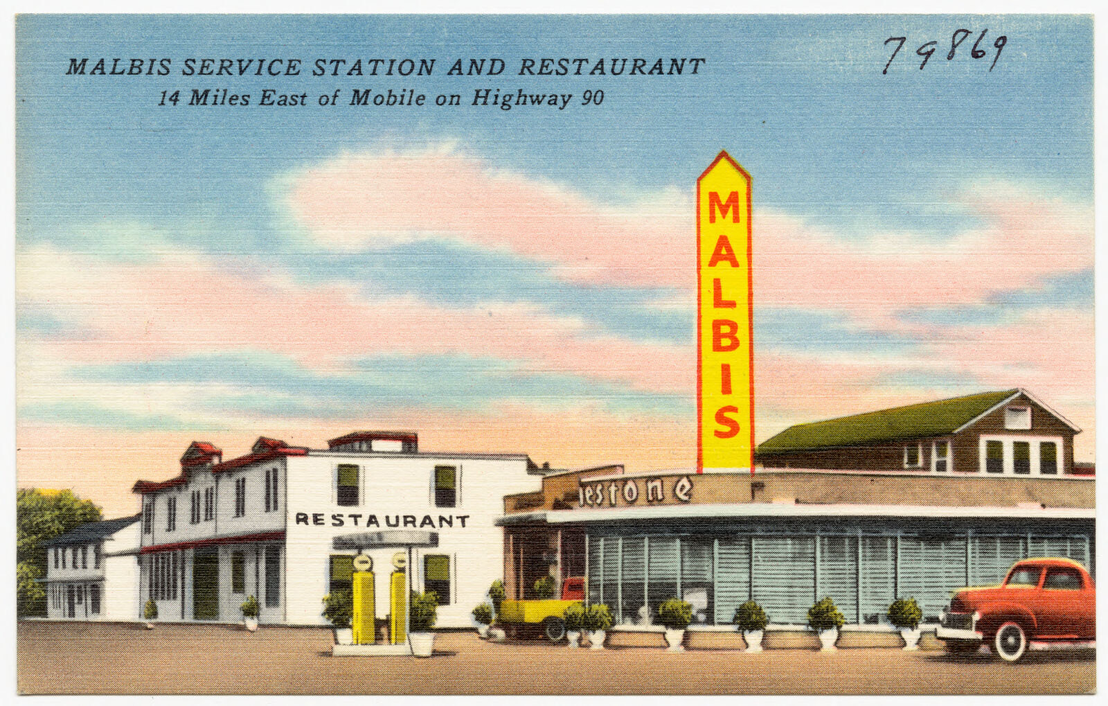 Malbis Service Station and Restaurant, Boston Public Library - undated