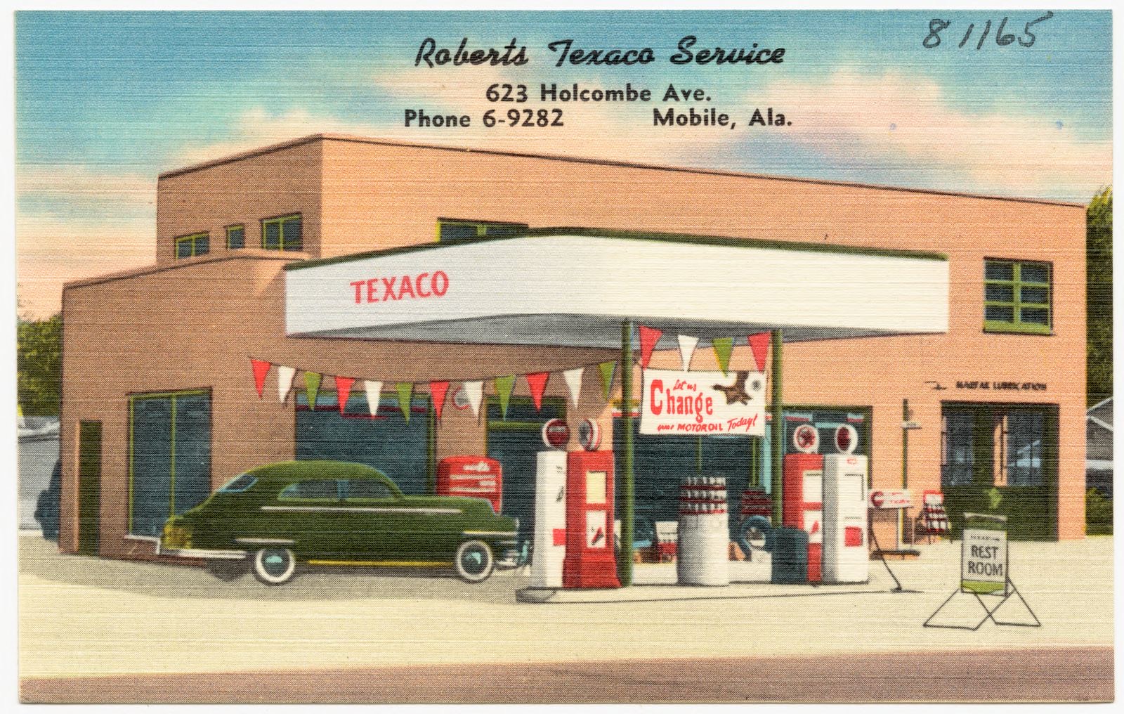 Roberts Texaco Service, Boston Public Library - undated