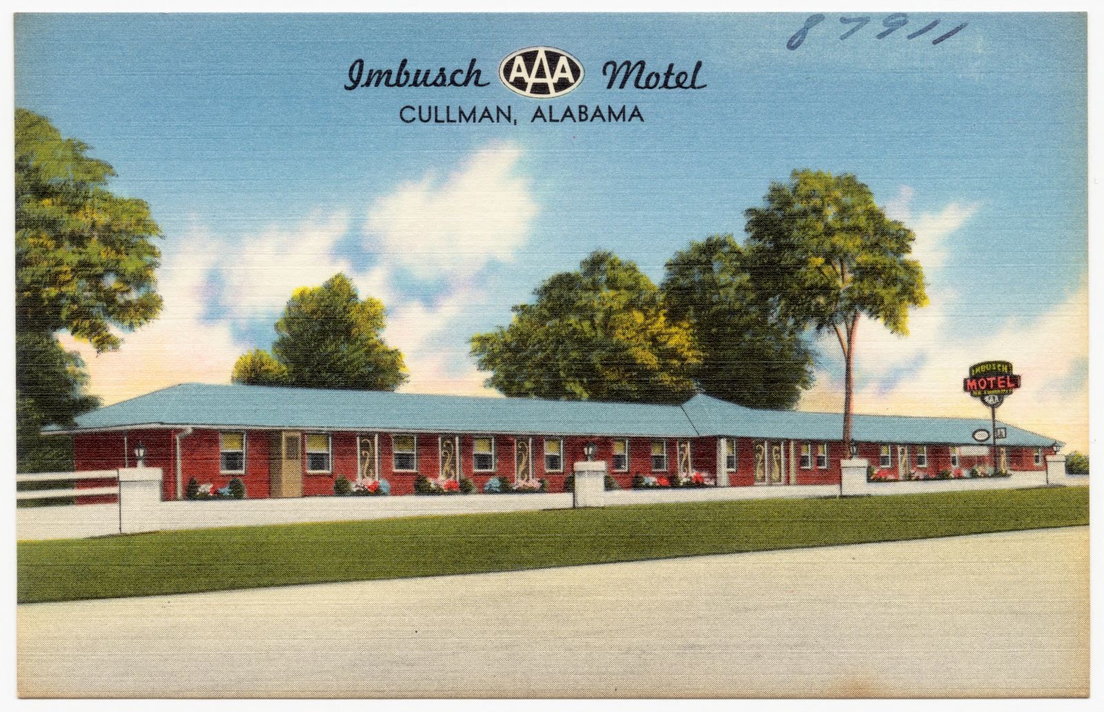 Imbusch Motel, Cullman, Alabama, Boston Public Library - undated