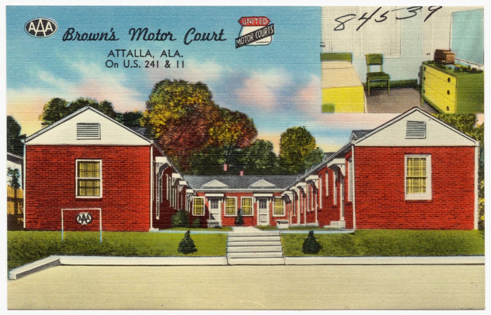 Brown's Motor Court, Boston Public Library - undated