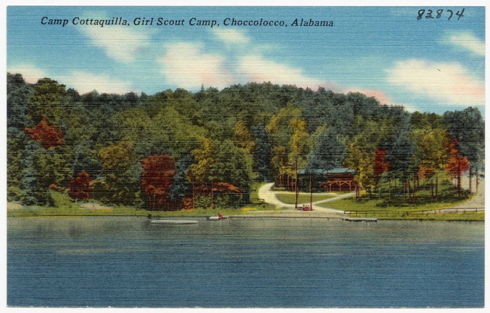 Camp Cottaquilla, Girl Scout Camp, Choccolocco, Alabama, Boston Public Library - undated