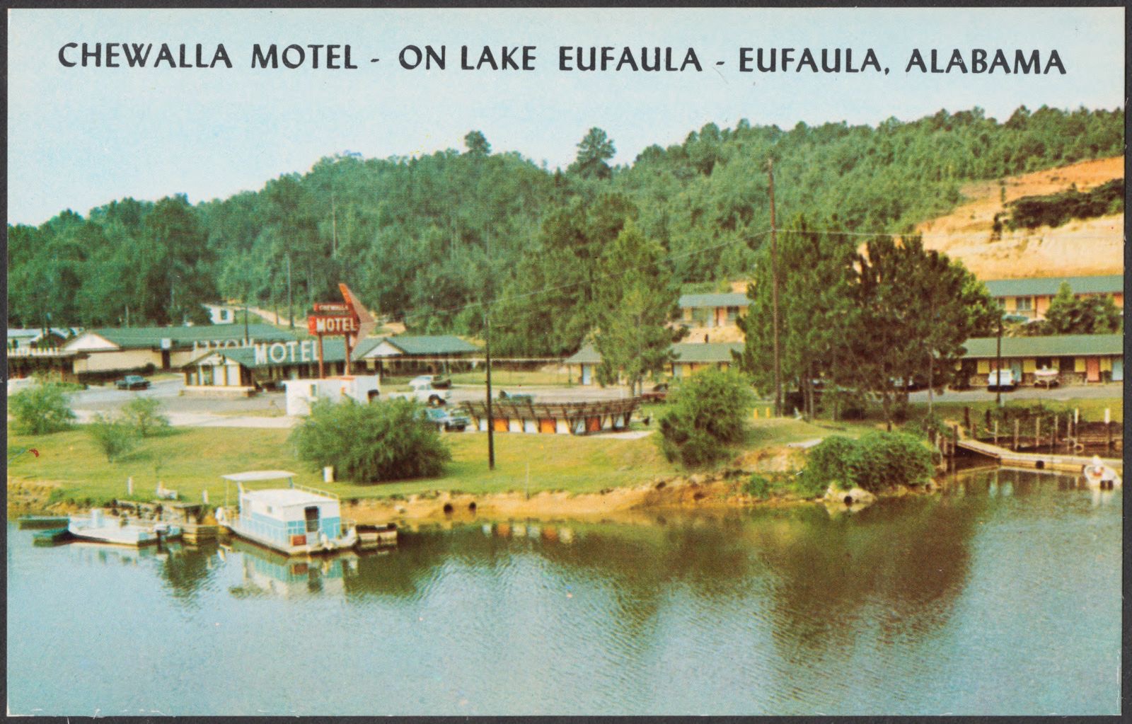 Chewalla Motel - on Lake Eufaula - Eufaula, Alabama, Boston Public Library - undated