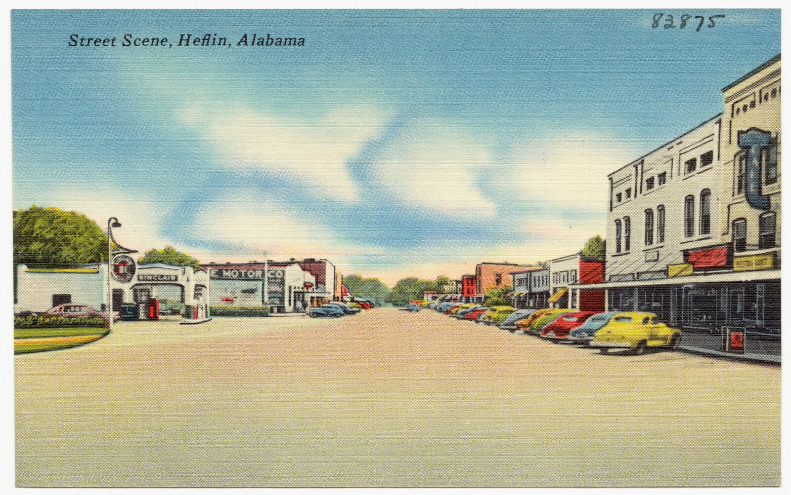 Street scene, Heflin, Alabama, Boston Public Library - undated
