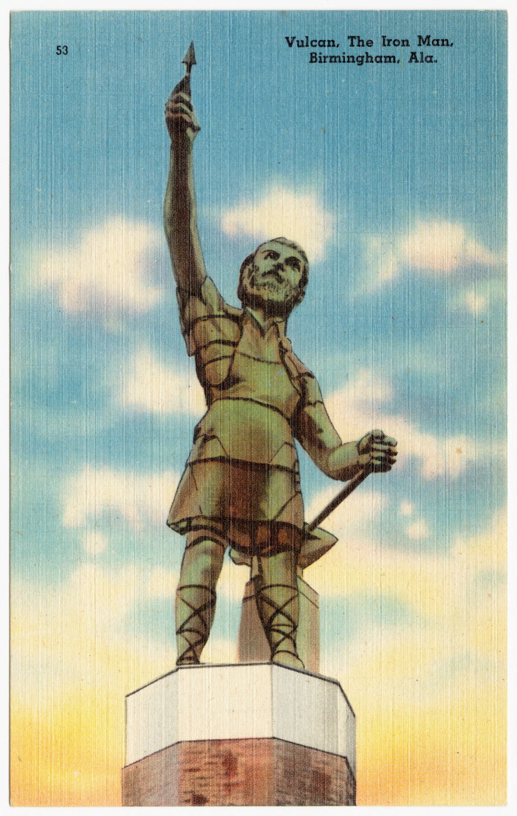 Vulcan, the Iron Man, Birmingham, Ala., Boston Public Library - undated