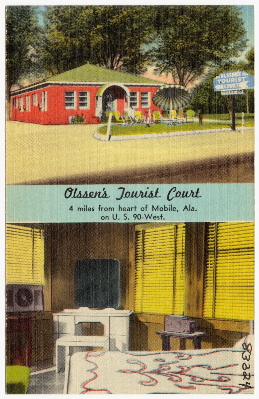 Olssen's Tourist Court, Boston Public Library - undated