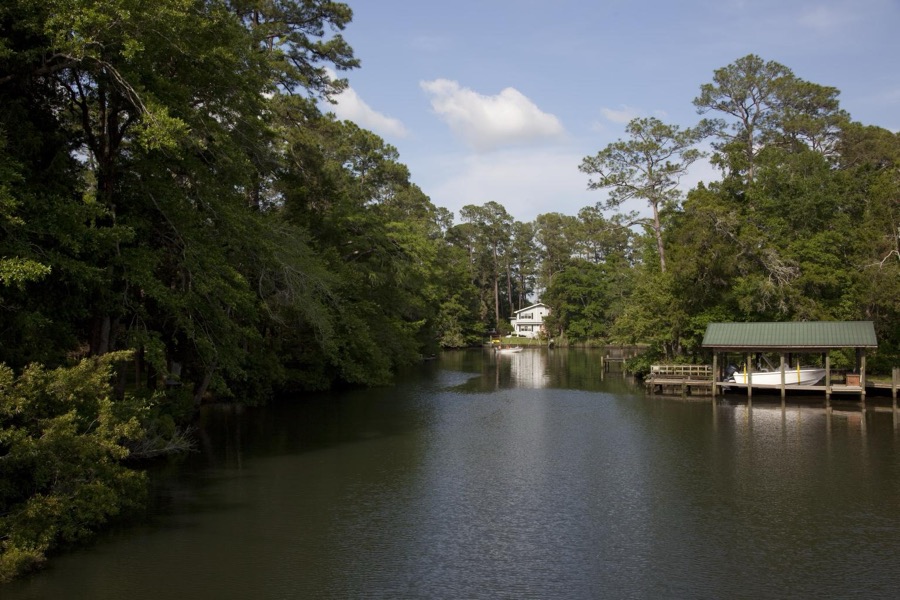 Beautiful communities and rural scenes in Baldwin County, Alabama. Pecan trees are abundant