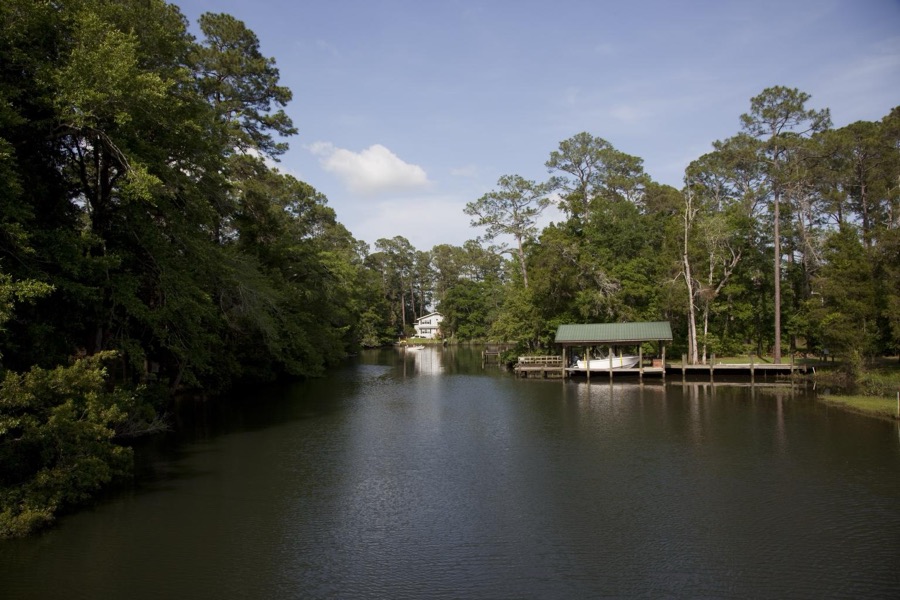 Beautiful communities and rural scenes in Baldwin County, Alabama. Pecan trees are abundant