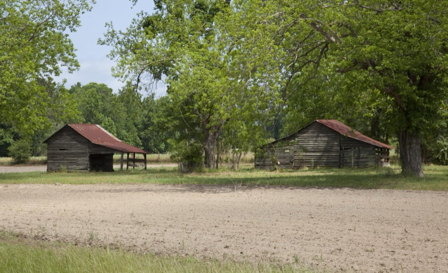 Historic barns in Monroe County, Alabama
