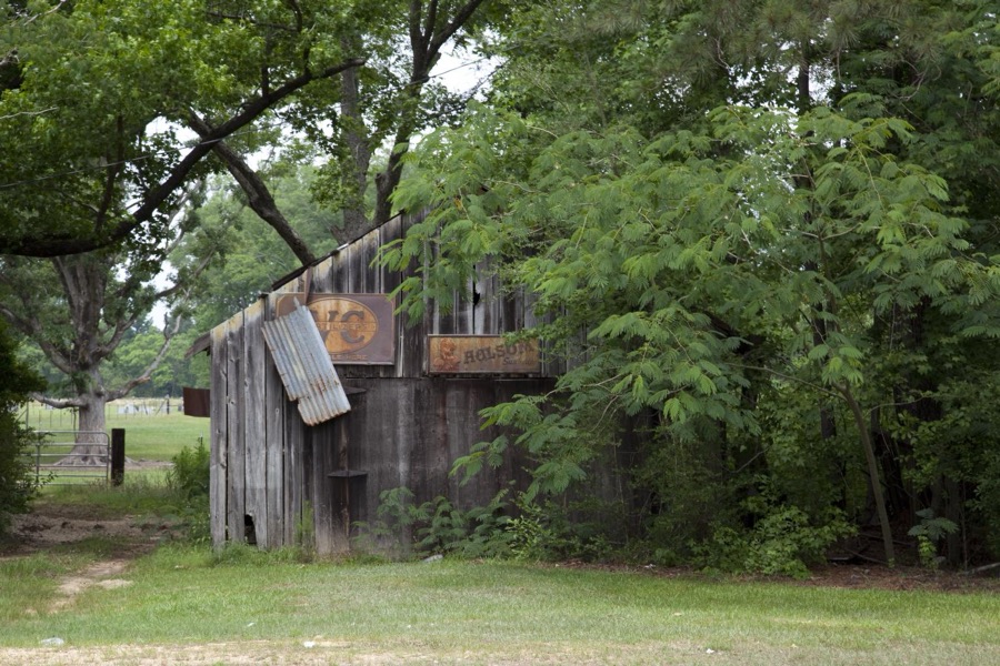 Little barn on the Johnston property in Leroy, Washington County, Alabama