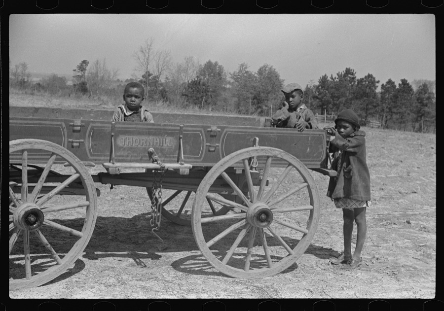 Charlie McGuire's family (tenant purchase clients) and their new wagon, Pike County, Alabama