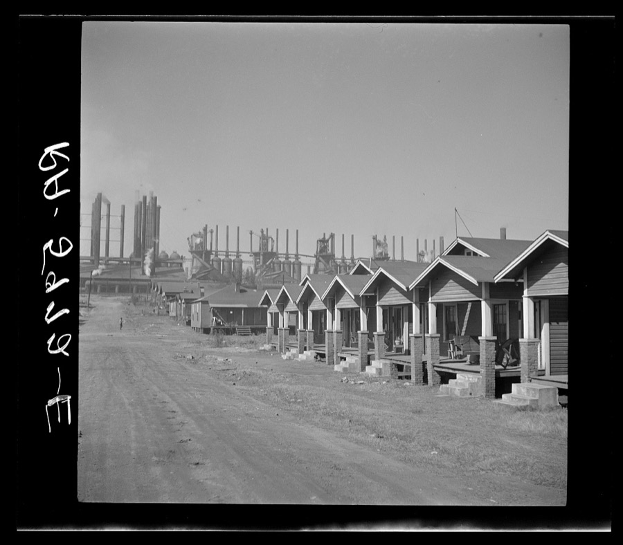 Company houses near steel mills. Ensley, Alabama