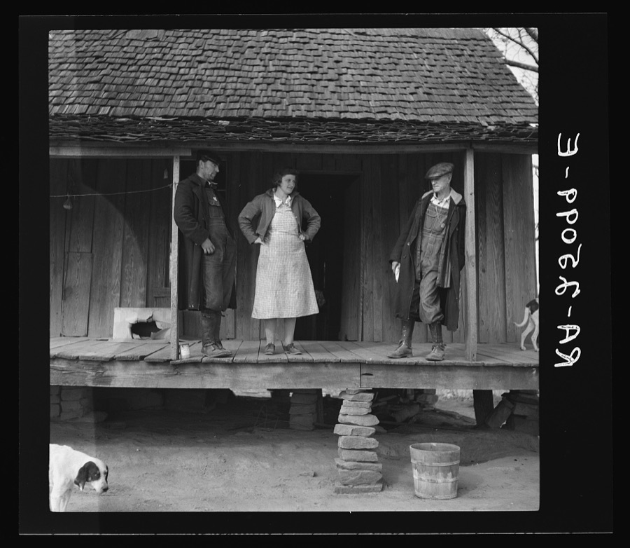 Tenant farmer at well. Walker County, Alabama
