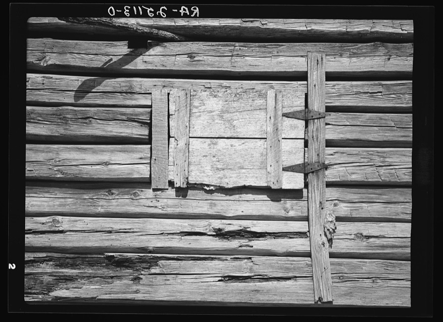 Window of Joe Handley's cabin. Walker County, Alabama