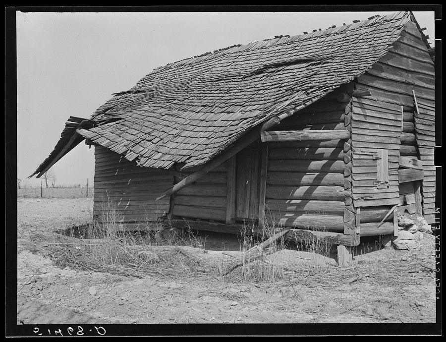 Section of old deserted house. Coffee County, Alabama