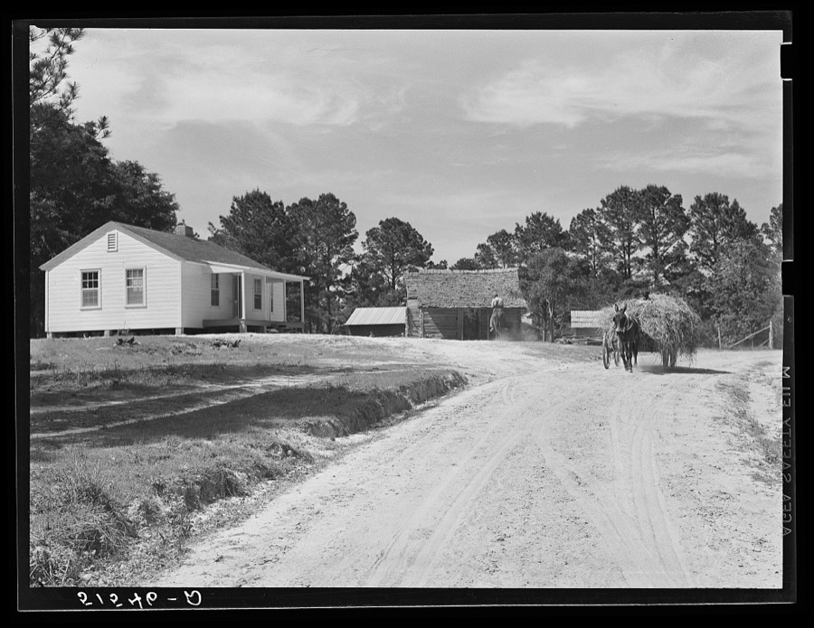 New and old home of Clay Pettway. Gee's Bend, Alabama