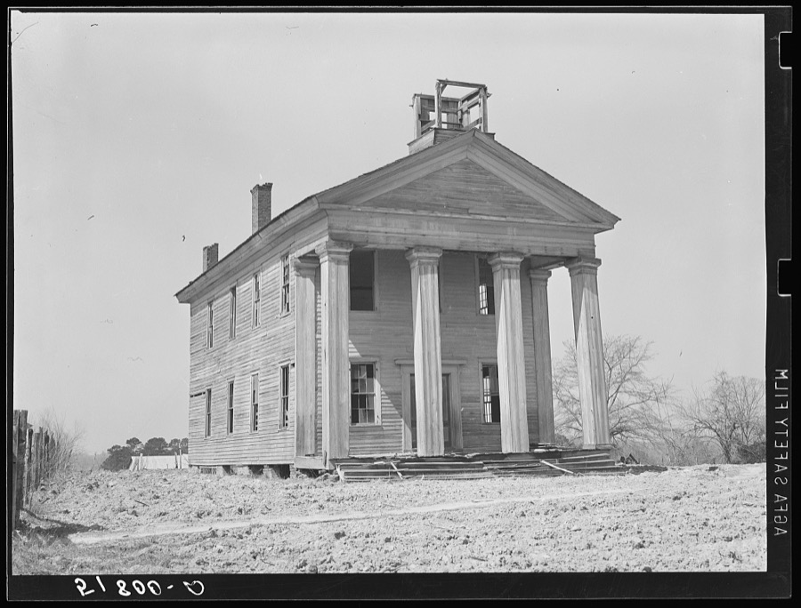 Old school, around one hundred years old, first one built in Pike County, Alabama