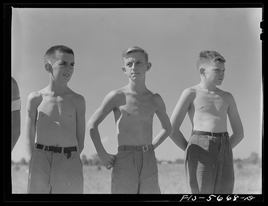 Florence (vicinity), Alabama. Boys at a Boy Scout camp