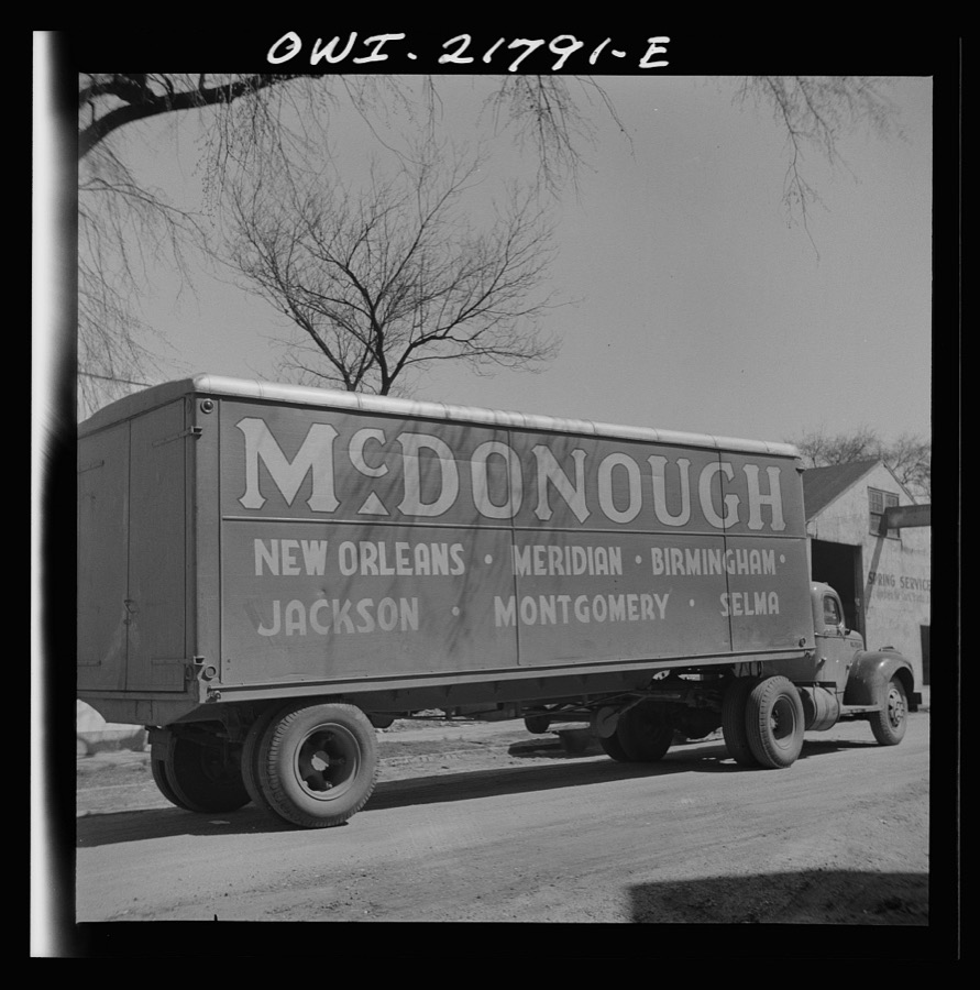 Montgomery, Alabama. Truck and trailer