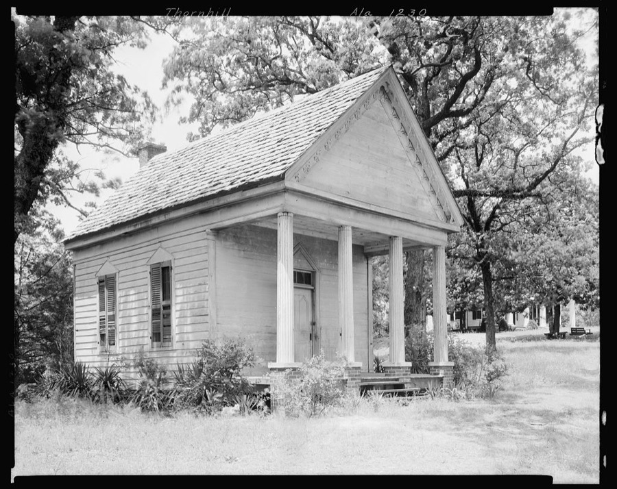 Thornhill & school bldg., Watsonia, Greene County, Alabama