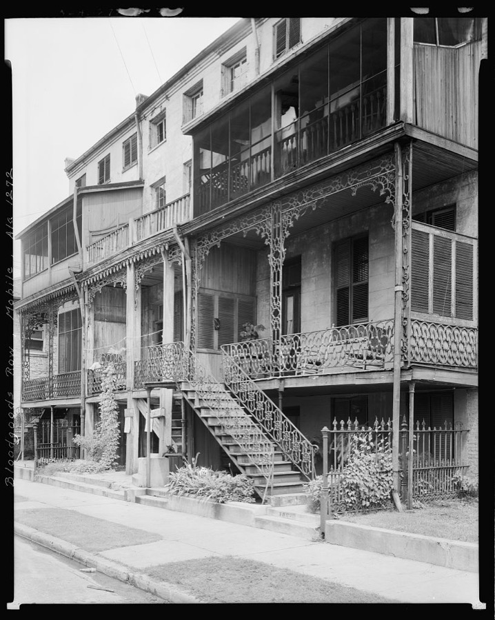 Bloodgoods Row, 306-308-310 Monroe St., Mobile, Mobile County, Alabama