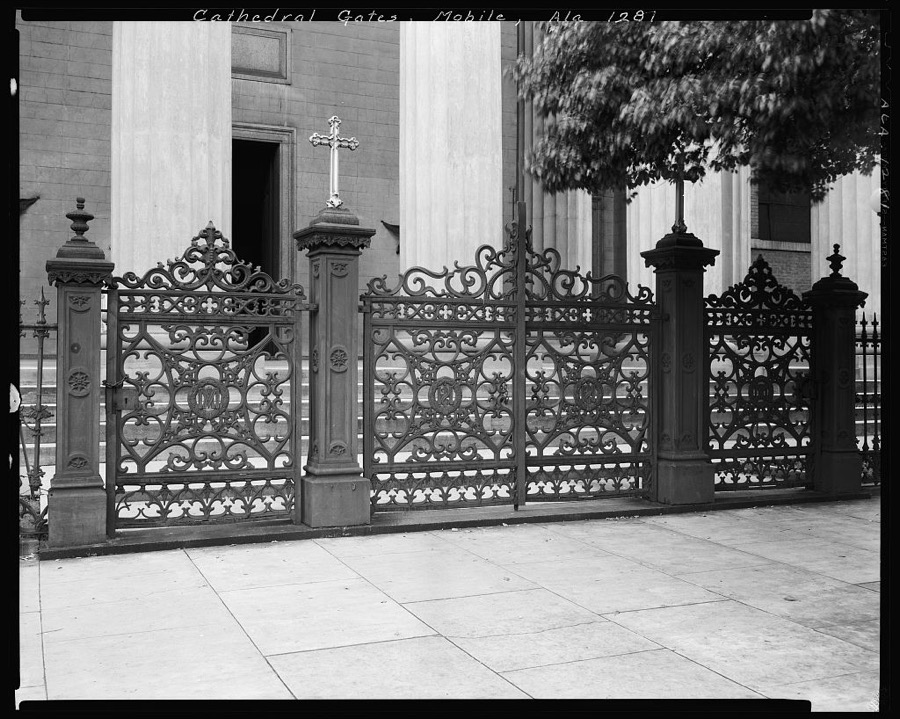 Cathedral of the Immaculate Conception, Gates, Claiborne & Conti Sts., Mobile, Mobile County, Alabama
