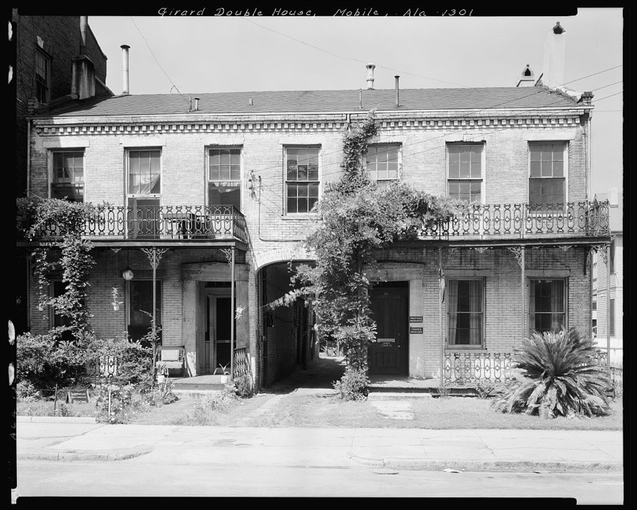 Girard Double House, 56-58 Conception St., Mobile, Mobile County, Alabama