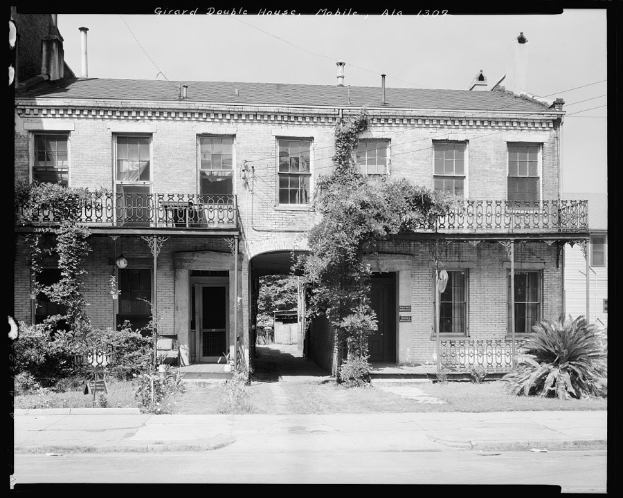 Girard Double House, 56-58 Conception St., Mobile, Mobile County, Alabama