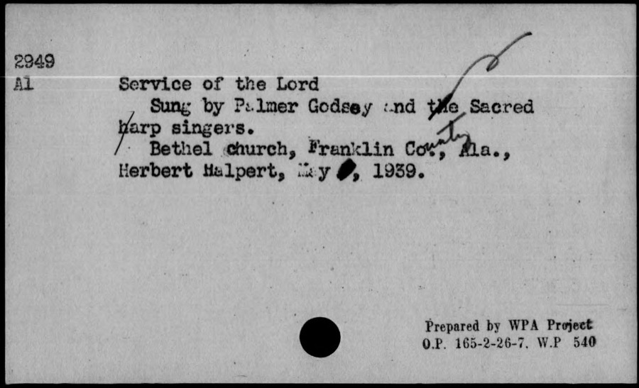Service of the Lord