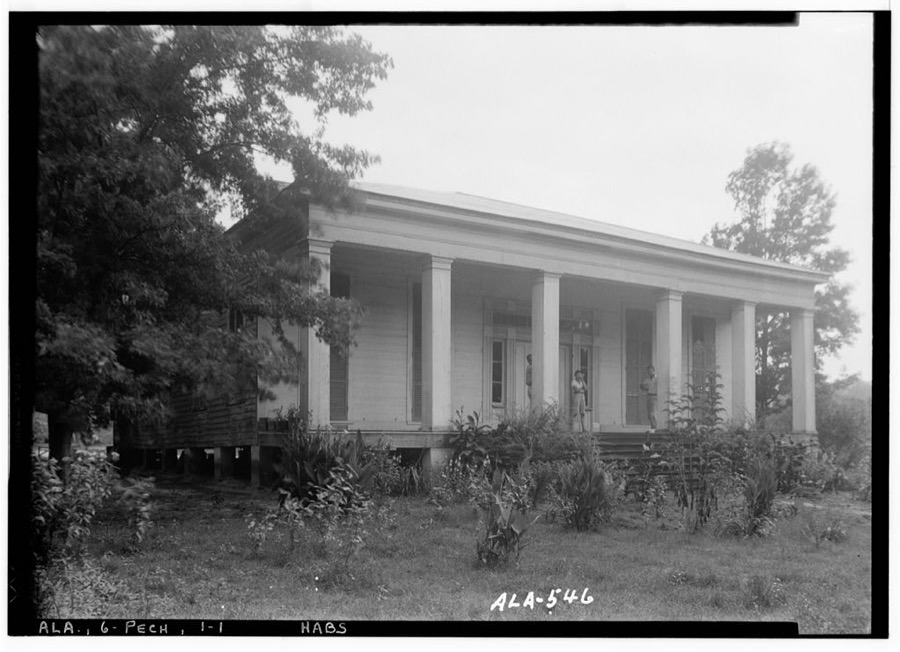 Seale-Mosley House, County Road 40 (moved from original location), Peachburg, Bullock County, AL
