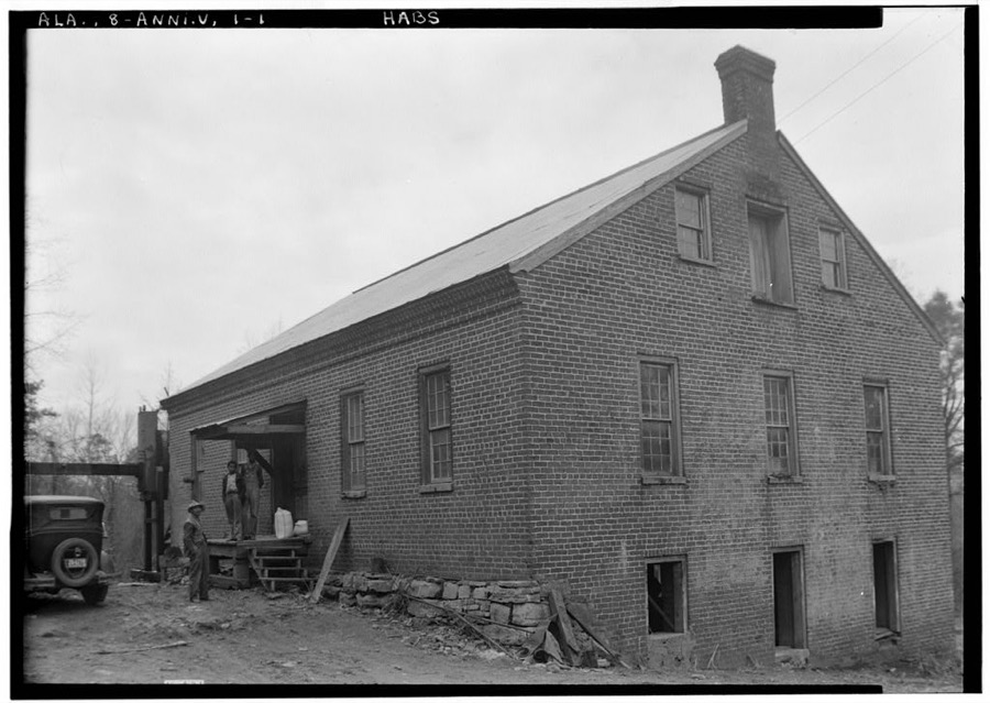 Mill with Water Wheel, Aderholdt's Mill Road, Anniston, Calhoun County, AL