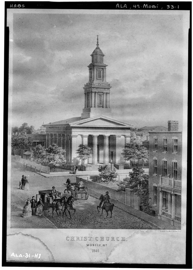 Christ Episcopal Church, Church & Saint Emanuel Streets, Mobile, Mobile County, AL