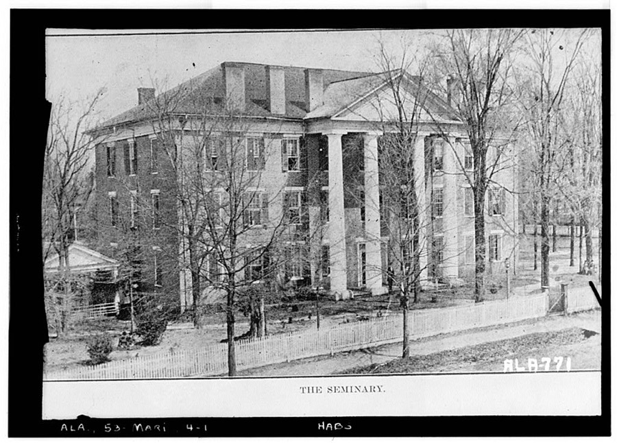 Marion Female Seminary, Monroe & Centreville Streets, Marion, Perry County, AL