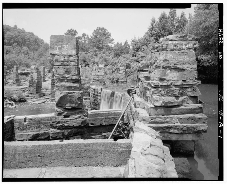 Boshell's Mill, Water Turbine, Across Lost Creek at State Route 124, South of U.S. 78, Townley, Walker County, AL