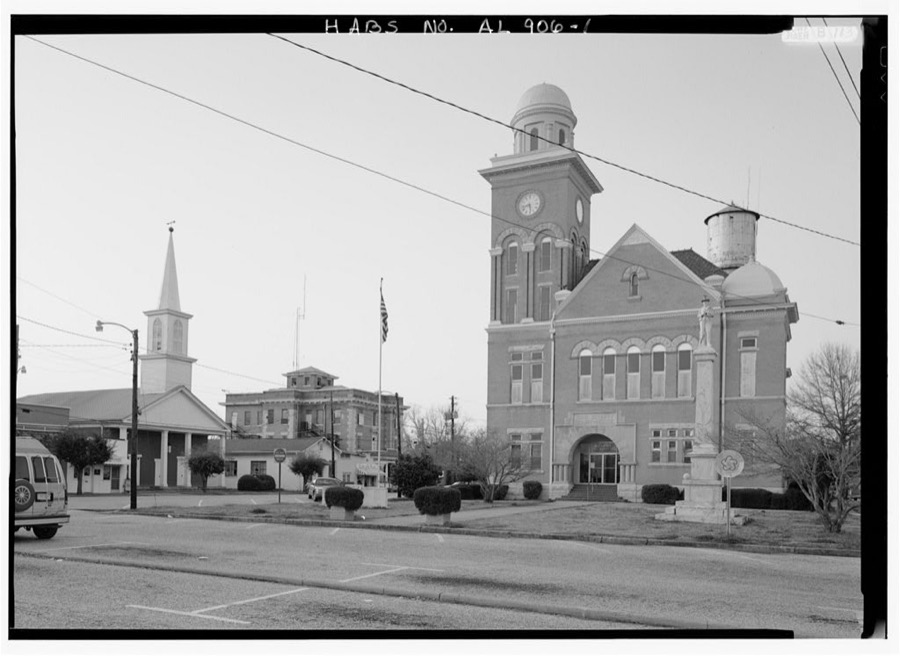 Bibb County Courthouse & Jail, Courthouse Square, Centreville, Bibb County, AL