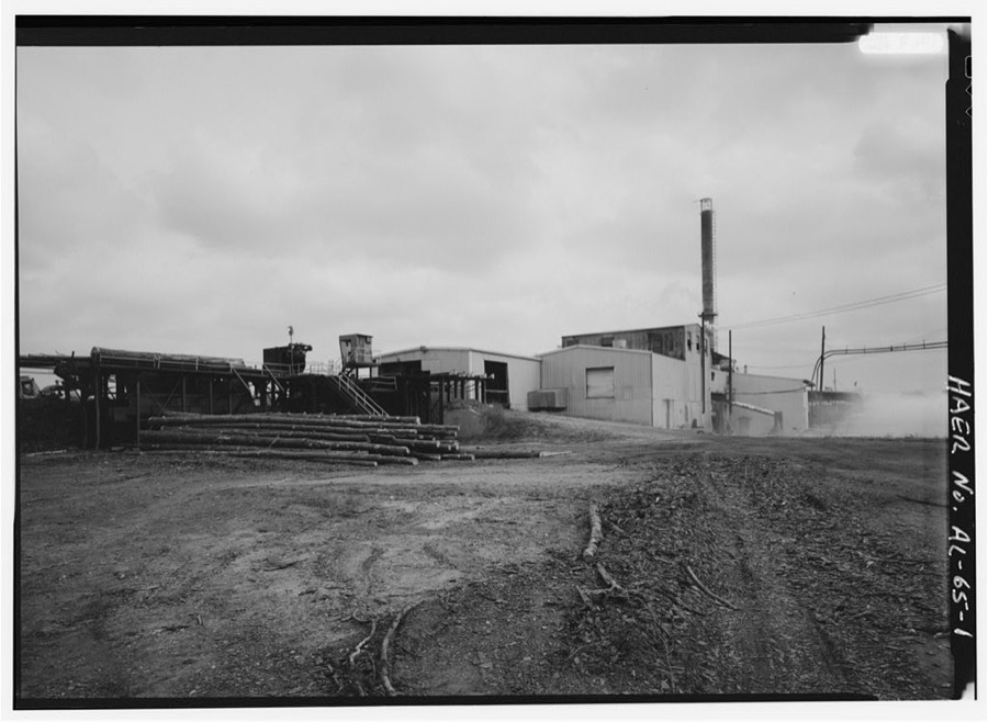 Olon Belcher Lumber Mill, Highway 25 South, Brent, Bibb County, AL