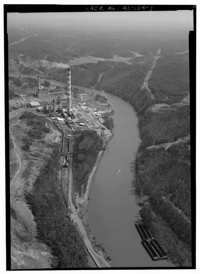 William Crawford Gorgas Electric Generating Plant, On Black Warrior River, Parrish, Walker County, AL